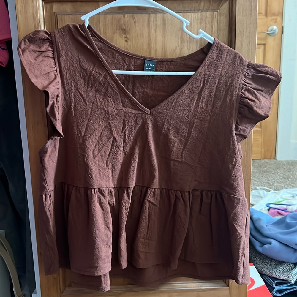 Brown, Size small, never worn